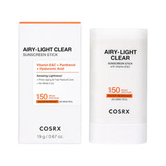 COSRX AIRY LIGHT CLEAR SPF 50 STICK 19G Default Title - MamasJan Makeup