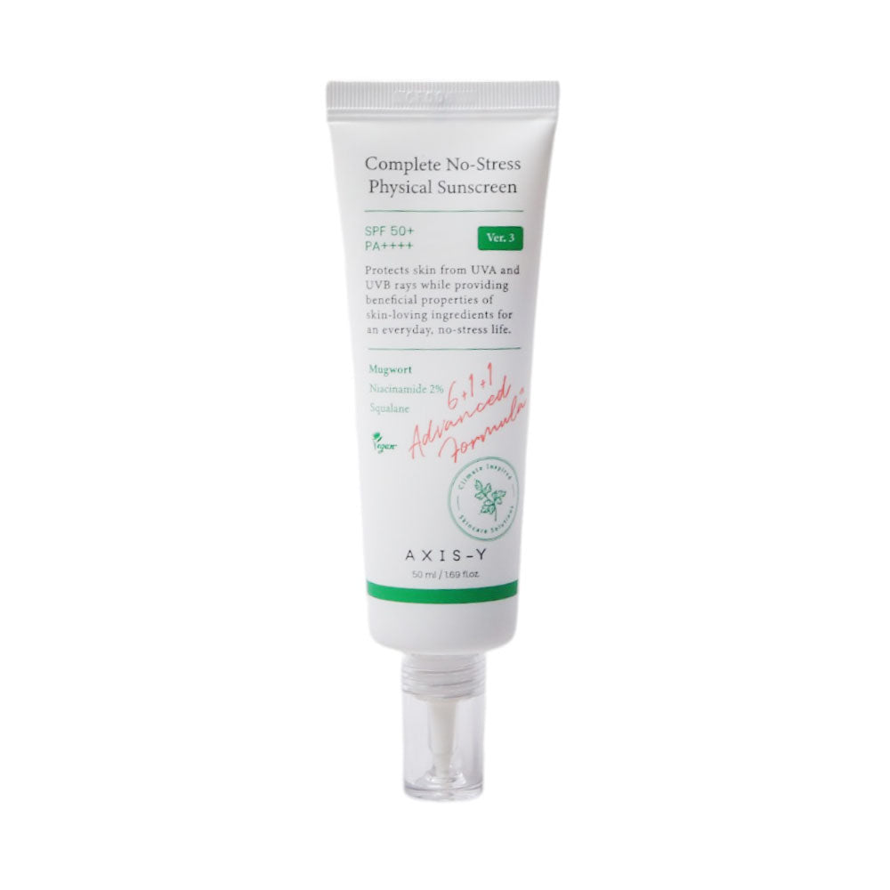 AXIS Y - COMPLETE NO STRESS PHYSICAL SUNSCREEN 50 ML Default Title - MamasJan Makeup