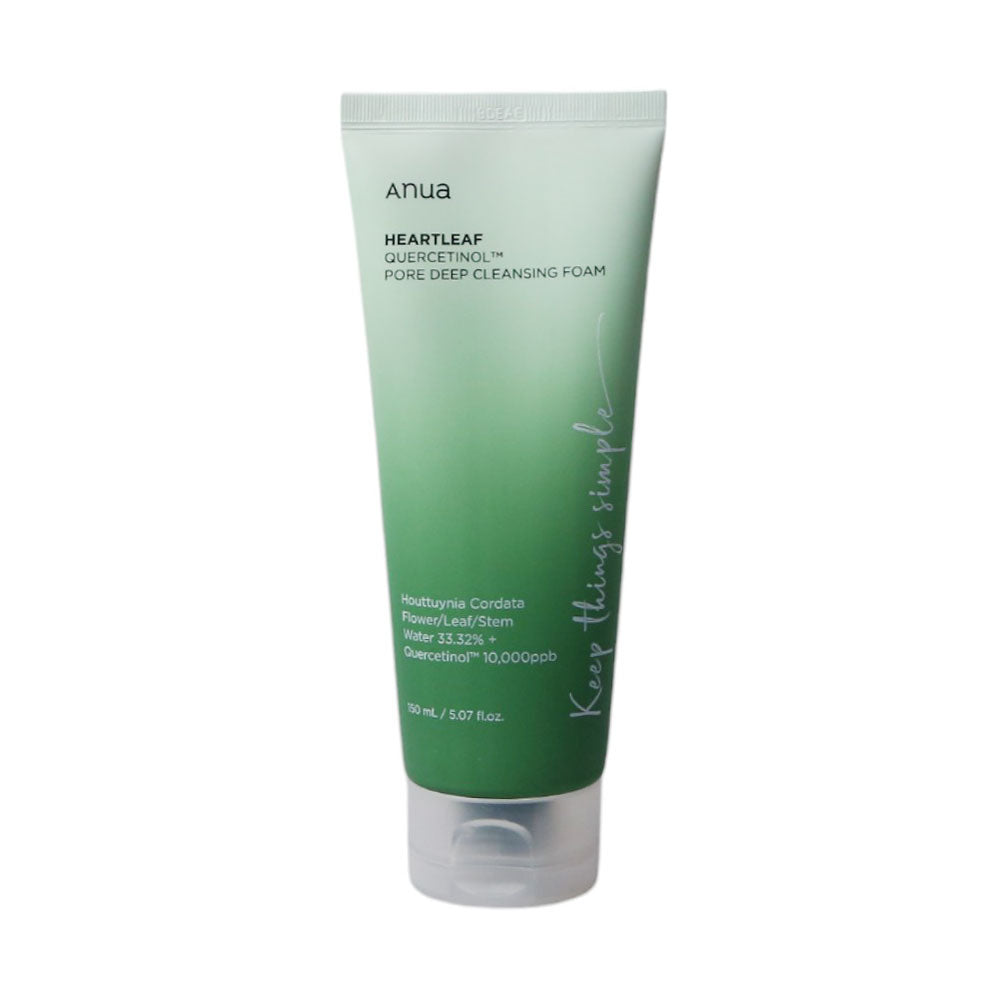 ANUA - HEARTLEAF QUERCETINOL PORE DEEP CLEANSING FOAM 150ML Default Title - MamasJan Makeup