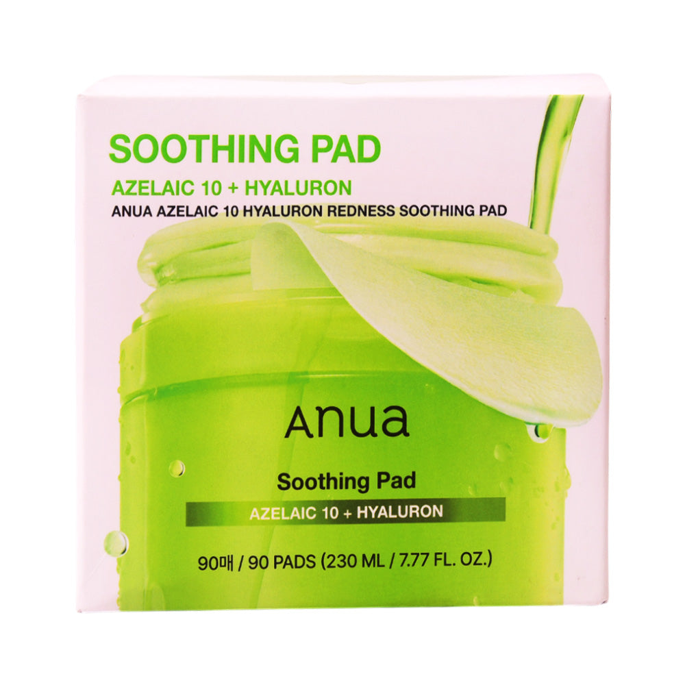 ANUA AZELAIC 10 HYALIRON REDNESS SOOTHING PAD 90PADS 230ML Default Title - MamasJan Makeup