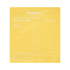 BIODANCE RADIANT VITA NAICINAMIDE DEEP SHEET MASK 34G Default Title - MamasJan Makeup