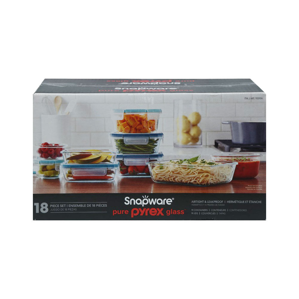 BOWL FREEZER PYREX 18PC SET 1103106 Default Title - MamasJan Crockery