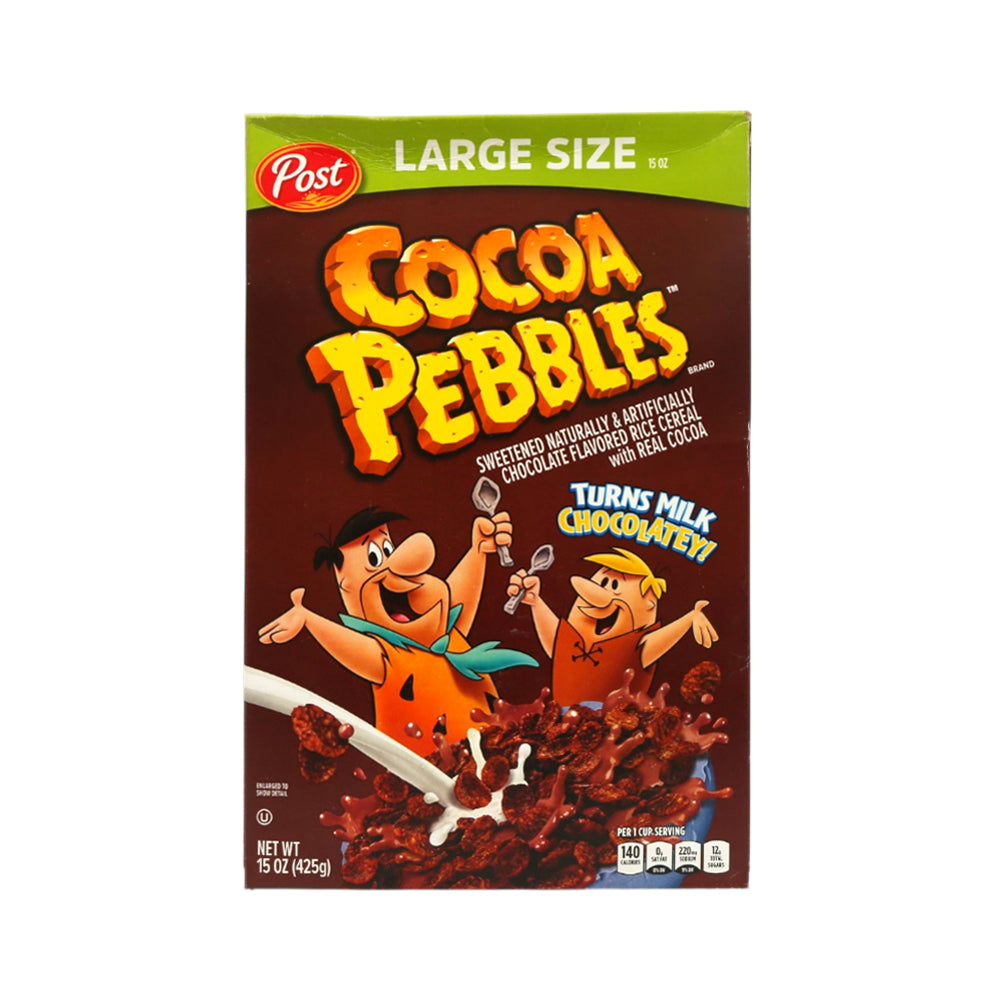 POST COCOA PEBBLES CHOCOLATE RICE CEREAL 425 GM Default Title - MamasJan GroceryFoods