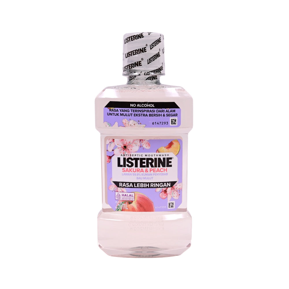 LISTERINE MOUTH WASH SAKURA & PEACH 250 ML Default Title - MamasJan Grocery Nonfood