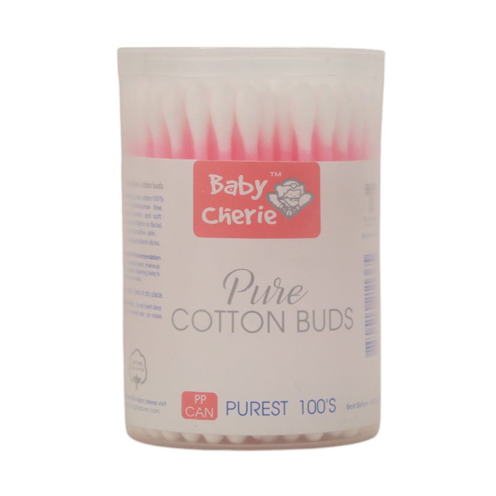 BABY CHERIE COTTON BUDS PURE SAFE & SOFT ROUND 100 S Default Title - MamasJan Grocery Nonfood