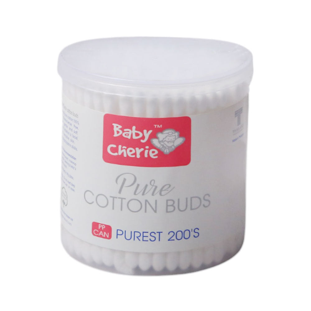 BABY CHERIE COTTON BUDS PURE SAFE & SOFT ROUND 200 S Default Title - MamasJan Grocery Nonfood