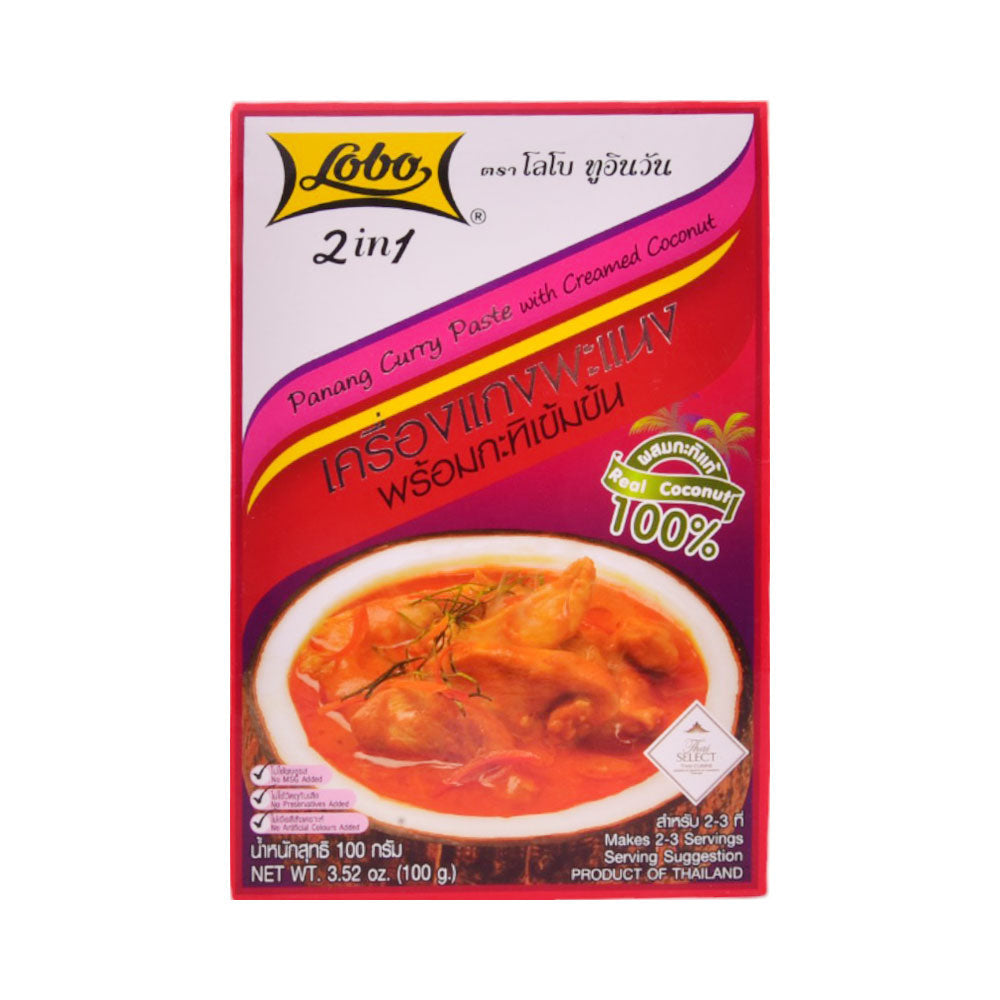 LOBO 2IN1 PANANG CURRY PASTE WITH CREAMED COCONUT 100G Default Title - MamasJan Grocery