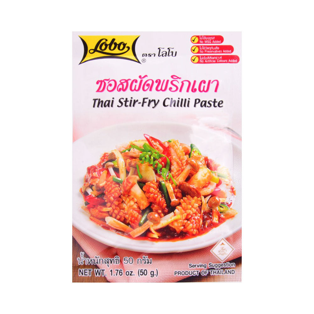 LOBO THAI STRI FRY CHILLI PASTE 50G Default Title - MamasJan Grocery