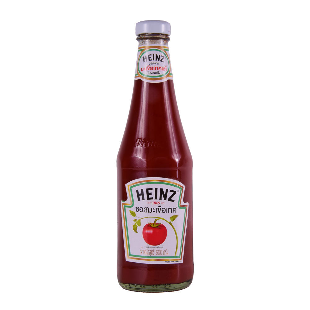 HEINZ TOMATO KETCHUP GLASS BOTTLE 600 GM Default Title - MamasJan Grocery