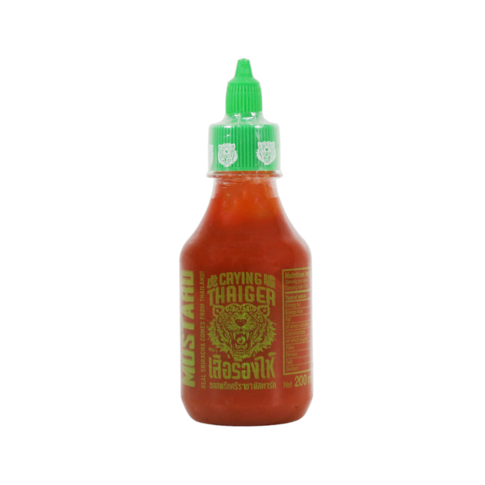 CRYING THAIGER CRIRACHA CHILLI SAUCE MUSTARD 238 GM Default Title - MamasJan GroceryFoods