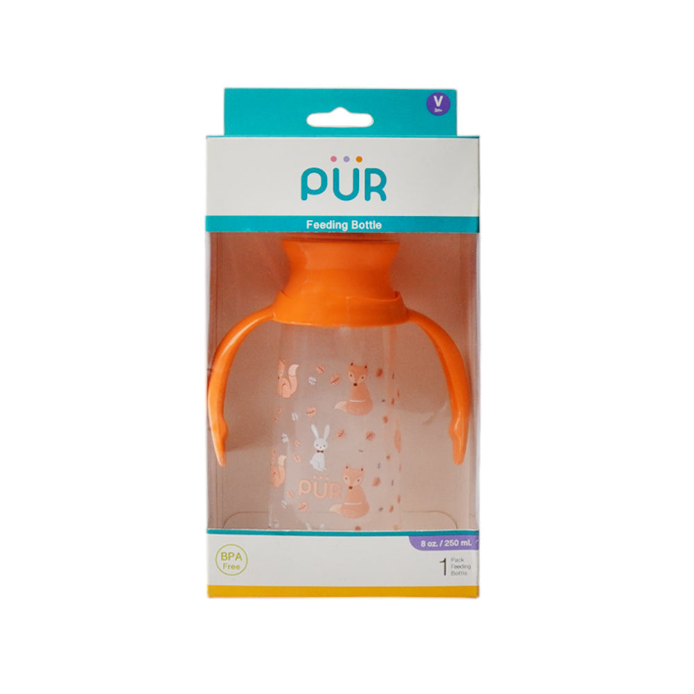 PUR NEW BORN FEEDER BOTTLE WITH HANDLE 1104 240 ML Default Title - MamasJan Grocery Nonfood