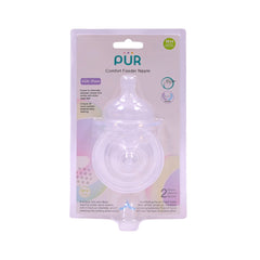 PUR COMFORT NIPPLE 3-6 M MEDIUM FLOW 2PCS Default Title - MamasJan Baby Maternity Care