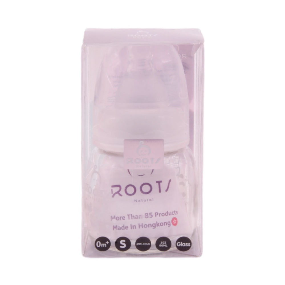 ROOTS NATURAL NEW BORN GLASS FEEDER 60 ML M04 Default Title - MamasJan Grocery Nonfood