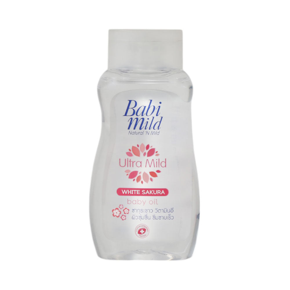 BABI MILD BABY OIL ULTRA MILD WHITE SAKURA 100 ML Default Title - MamasJan Grocery Nonfood
