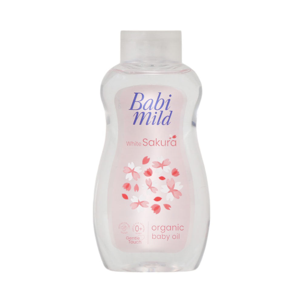 BABI MILD BABY OIL ORGANIC WHITE SAKURA 200 ML Default Title - MamasJan Grocery Nonfood