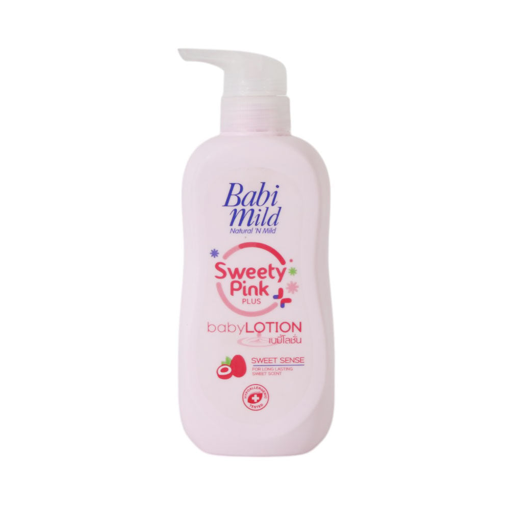 BABI MILD BABY LOTION SWEETY PINK PLUS 400 ML Default Title - MamasJan Grocery Nonfood
