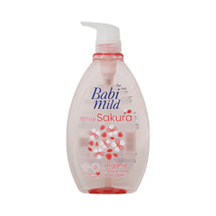 BABI MILD BABY BATH HEAD & BODY WHITE SAKURA 800 ML Default Title - MamasJan Grocery Nonfood