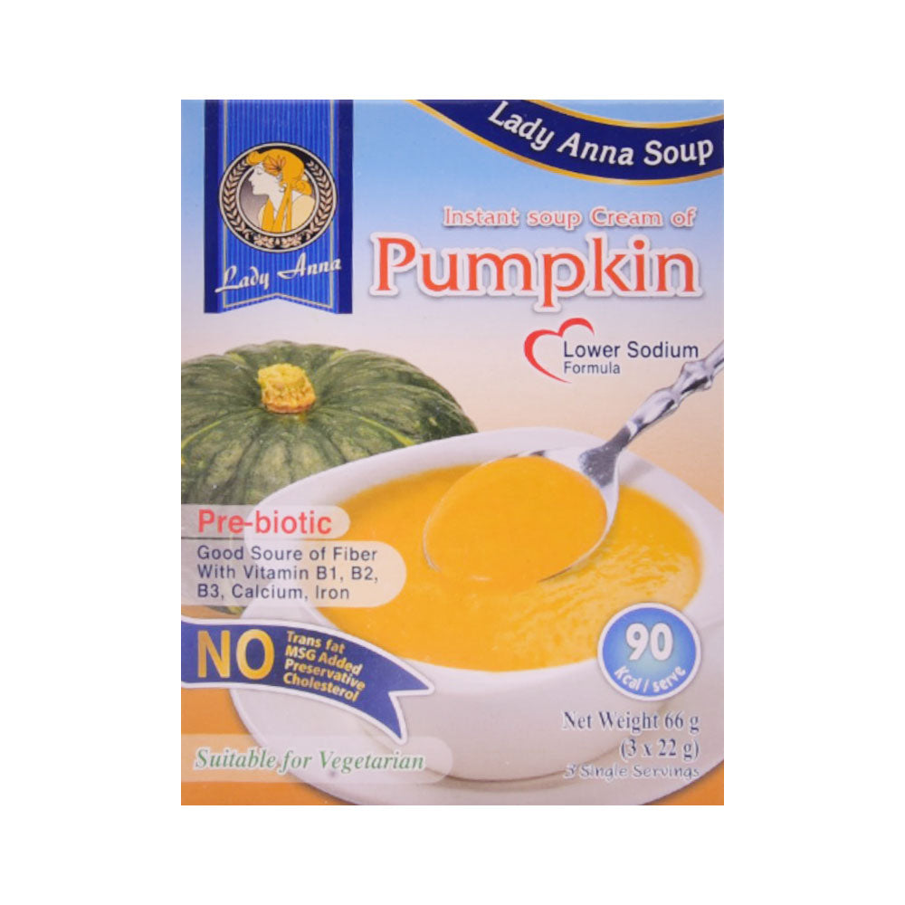 LADY ANNA INSTANT SOUP CREAM PUMPKIN 66G (3X22G) Default Title - MamasJan Grocery