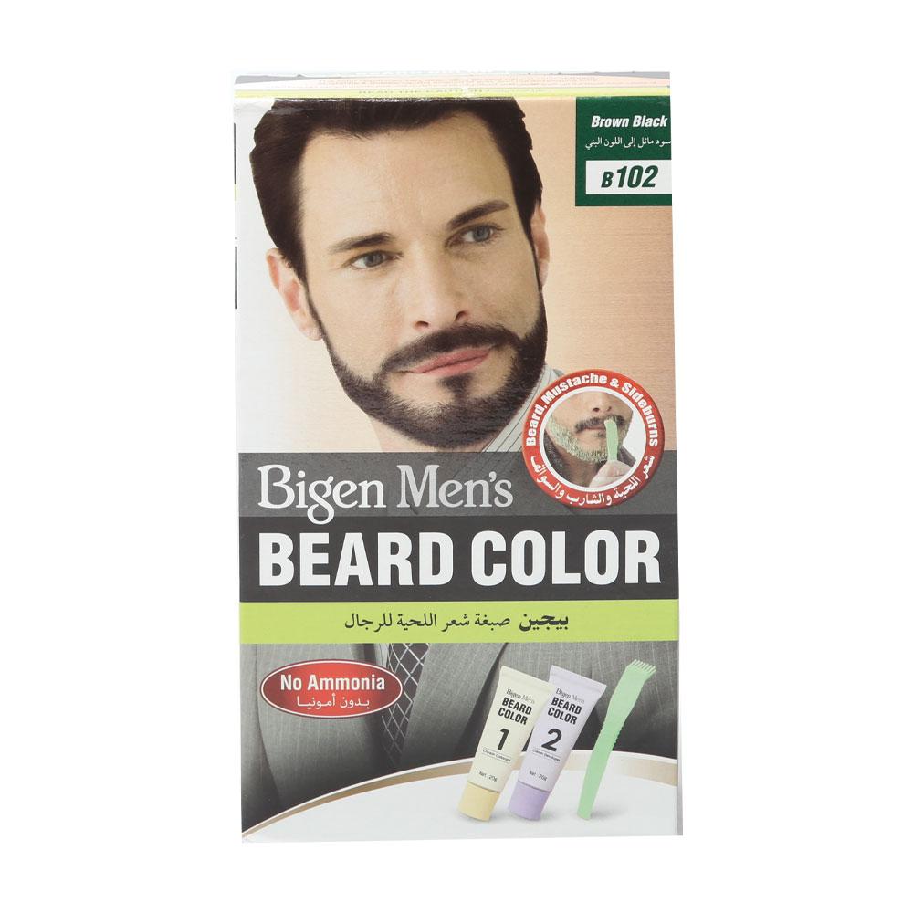 BIGEN MENS BEARD COLOR BROWN BLACK B102 Default Title - MamasJan haircare