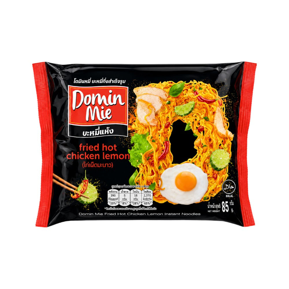 DOMIN MIE NOODLES FRIED HOT CHICKEN LEMON 85 GM Default Title - MamasJan GroceryFoods