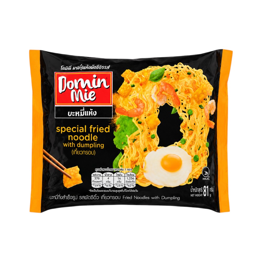 DOMIN MIE NOODLES SPECIAL FRIED WITH DUMPPLING 82 GM Default Title - MamasJan GroceryFoods