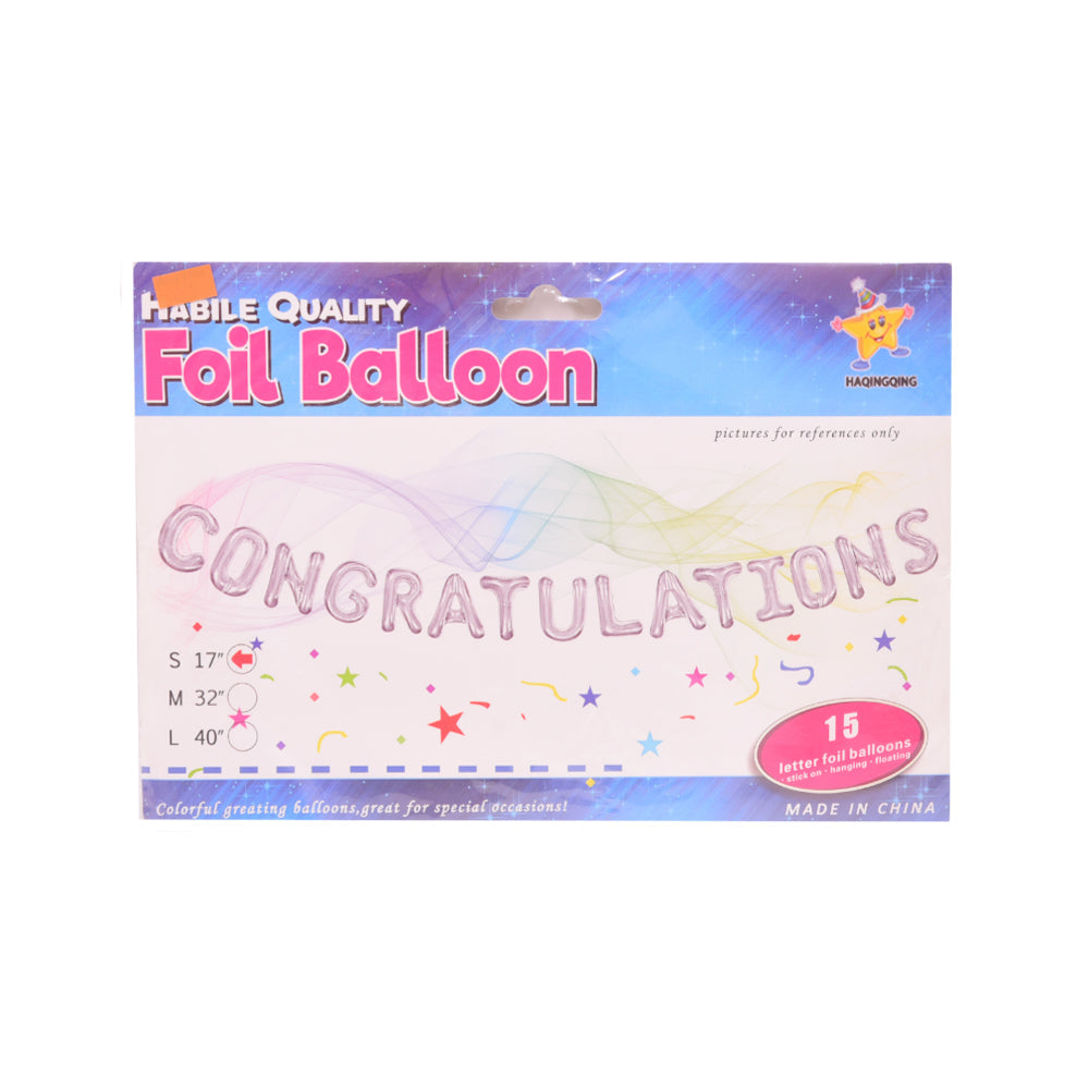 8 PARTY FOIL BALOONS IR Default Title - MamasJan Toys