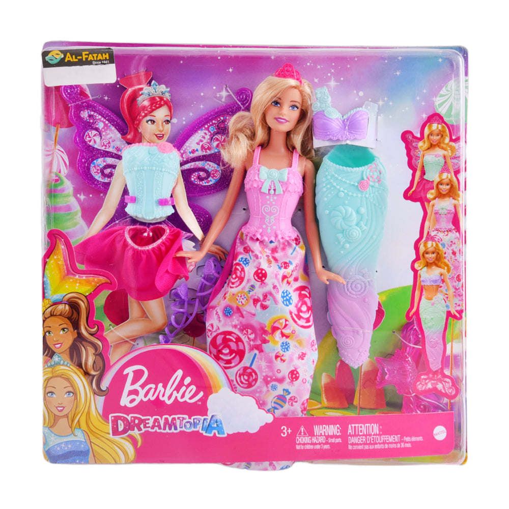DHC39 BARBIE DOLL FAIRYTALE DRESS UP BASIC Default Title - MamasJan Toys