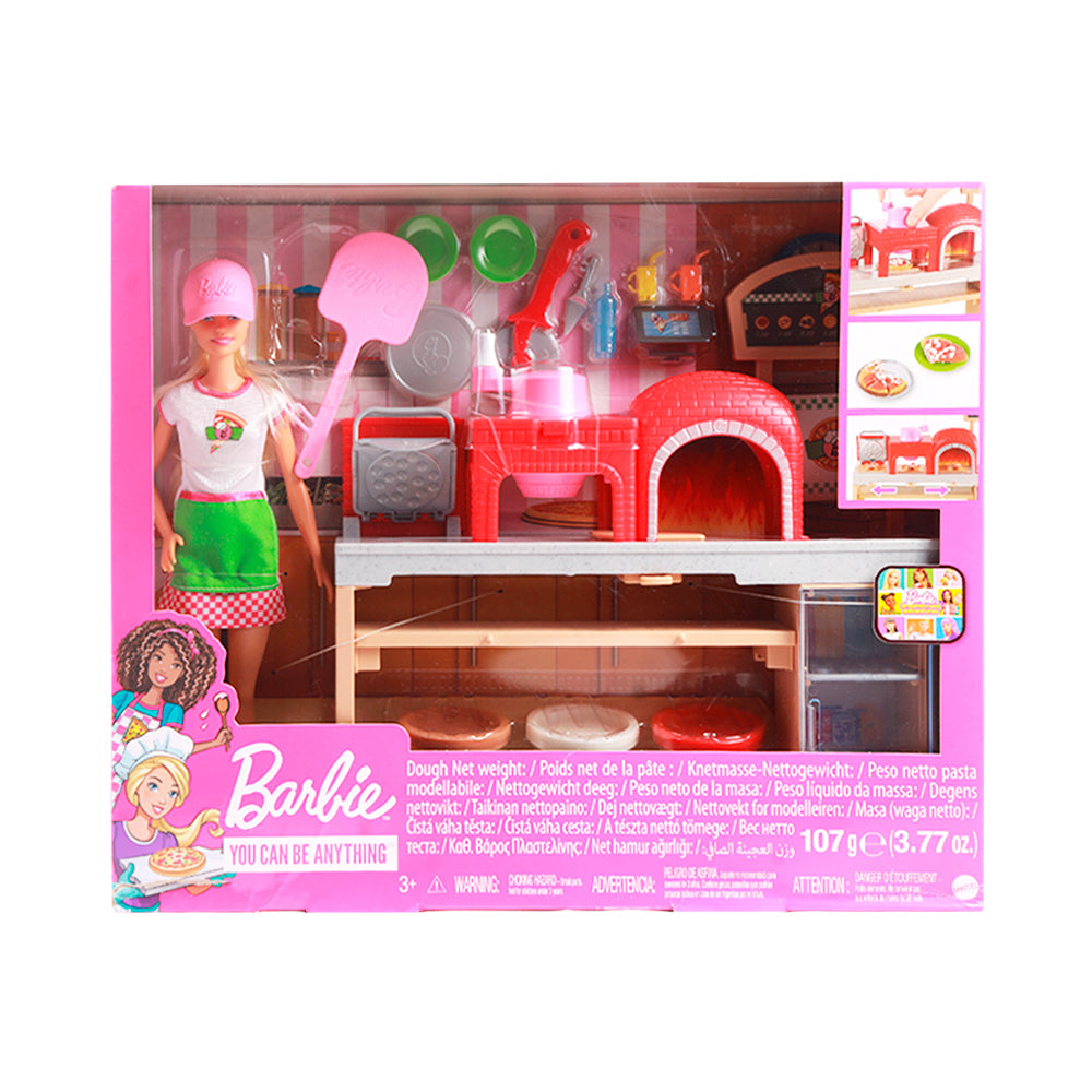 FHR09 BARBIE PIZZA CHEF DOUGH BASIC Default Title - MamasJan Toys