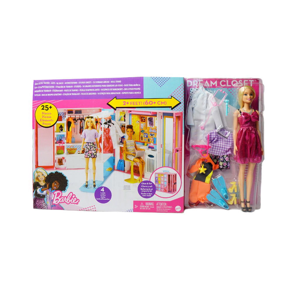 GBK10 BARBIE DREAM CLOSET 25+PCS H.B Default Title - MamasJan Toys