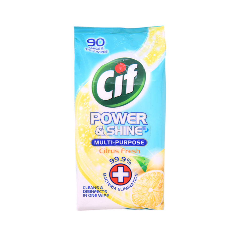 CIF CLEANSING WIPES MULTI PURPOSE CITRUS FRESH 90PC Default Title - MamasJan Grocery Nonfood
