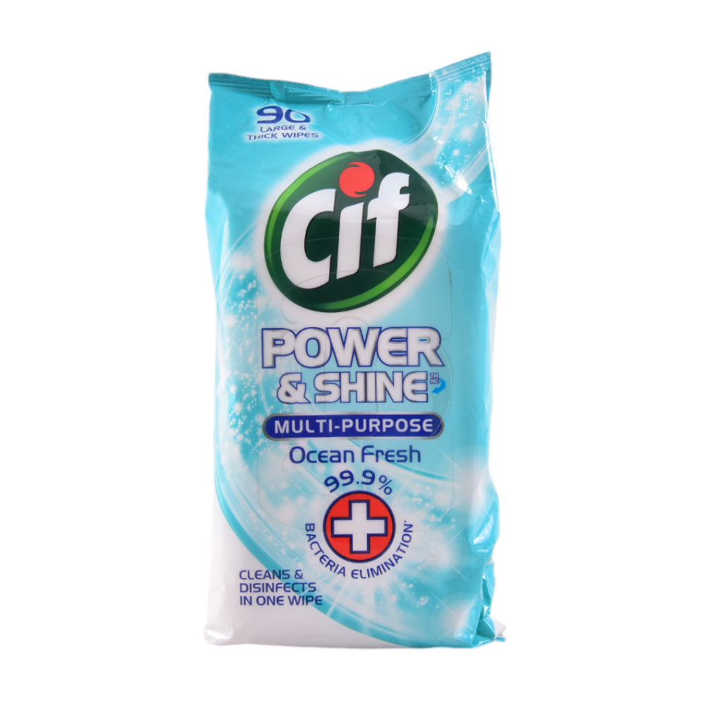 CIF CLEANSING WIPES MULTI PURPOSE OCEAN FRESH 90PC Default Title - MamasJan Grocery Nonfood