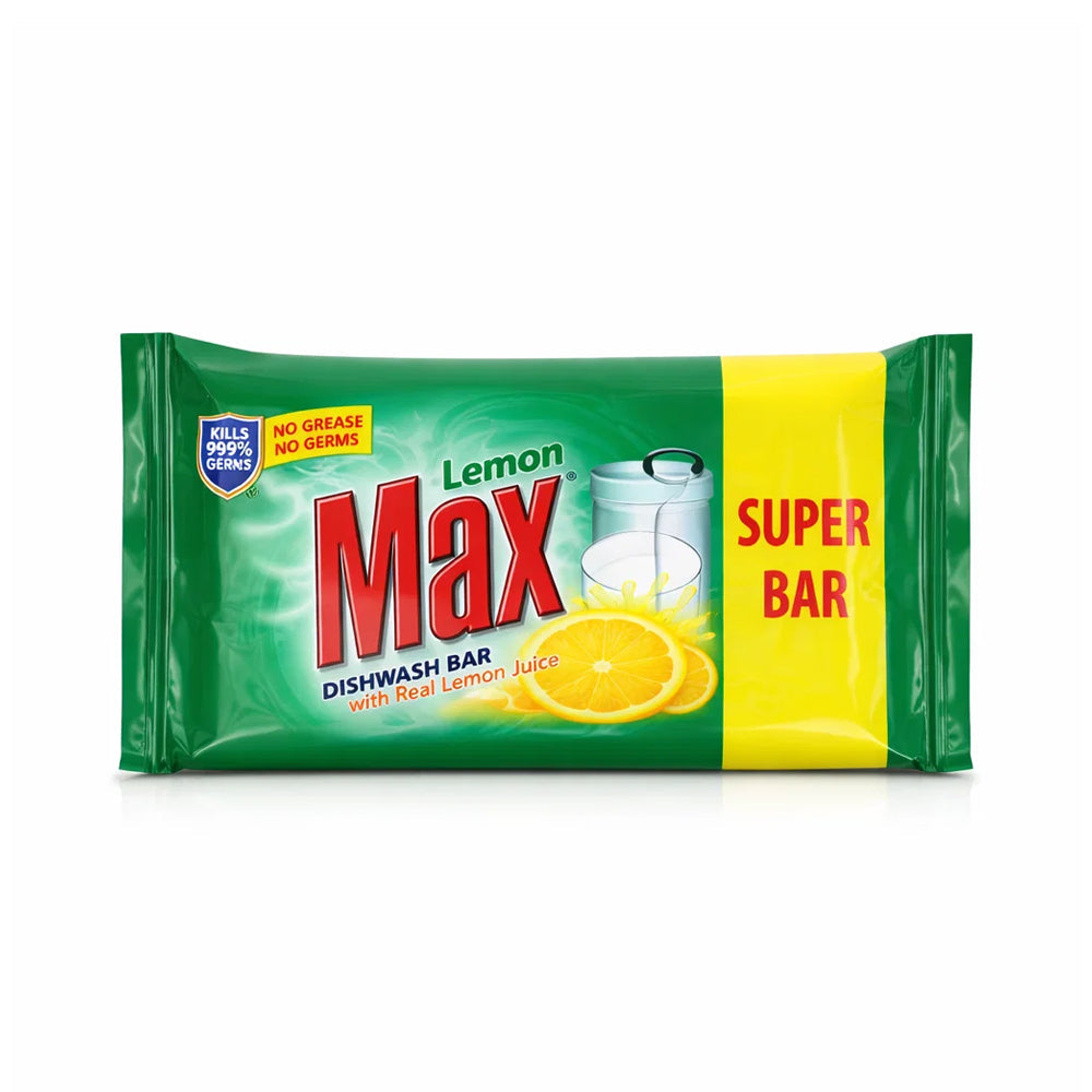 LEMON MAX DISHWASH BAR 110 GM Default Title - MamasJan Grocery Nonfood