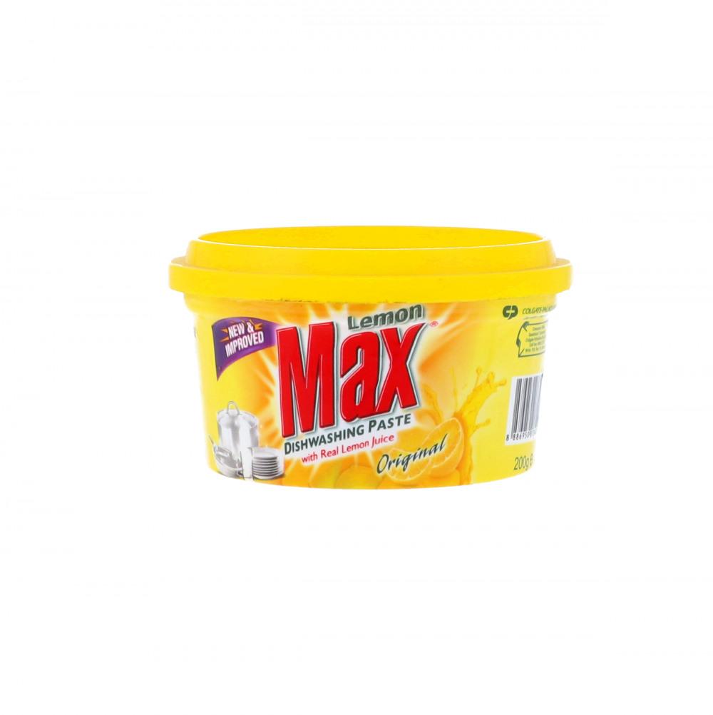LEMON MAX DISHWASH PASTE YELLOW 200 GM Default Title - MamasJan Grocery Nonfood