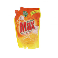 LEMON MAX DISHWASH LIQUID ANTIBACTERIAL POUCH 450 ML Default Title - MamasJan Grocery Nonfood