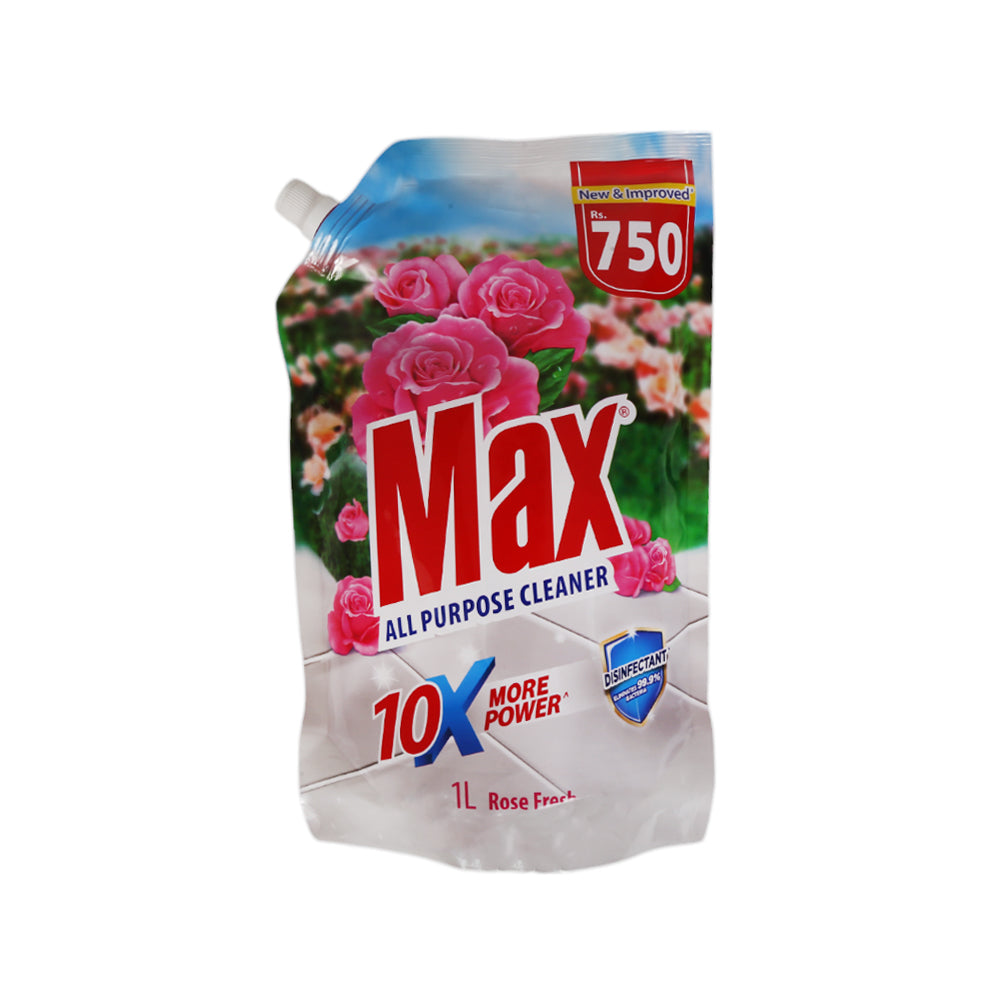 MAX CLEANER ALL PURPOSE POUCH ROSE 1 LTR Default Title - MamasJan Grocery Nonfood