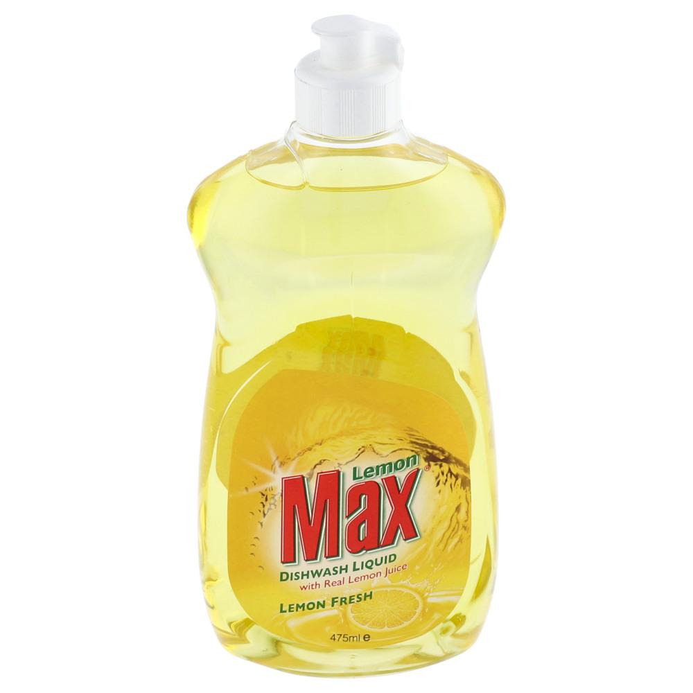 LEMON MAX DISHWASH LIQUID LEMON FRESH 475 ML Default Title - MamasJan Grocery Nonfood