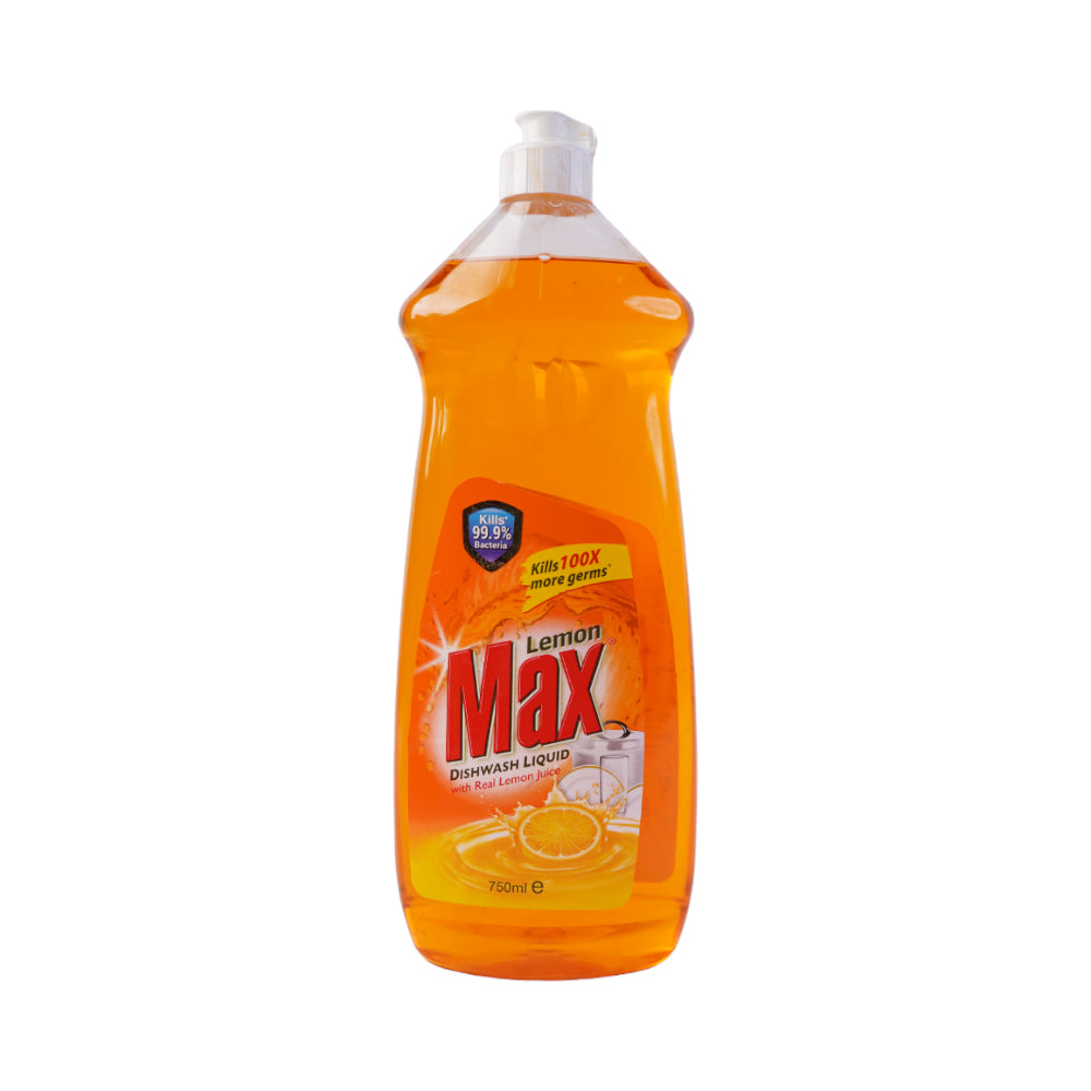 LEMON MAX DISHWASH LIQUID ANTIBACTERIAL 750 ML Default Title - MamasJan Grocery Nonfood