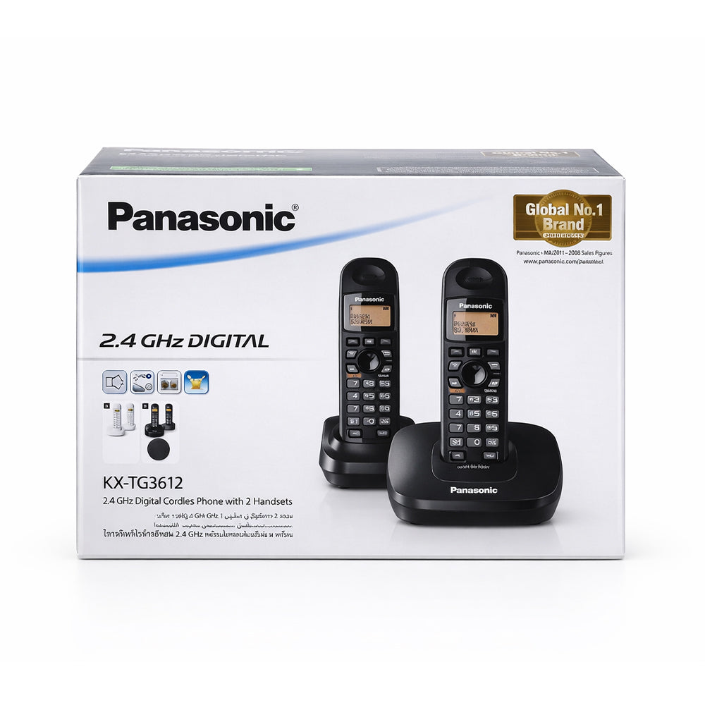 PANASONIC PHONE DIGITAL TG3612BK Default Title - MamasJan Electronics