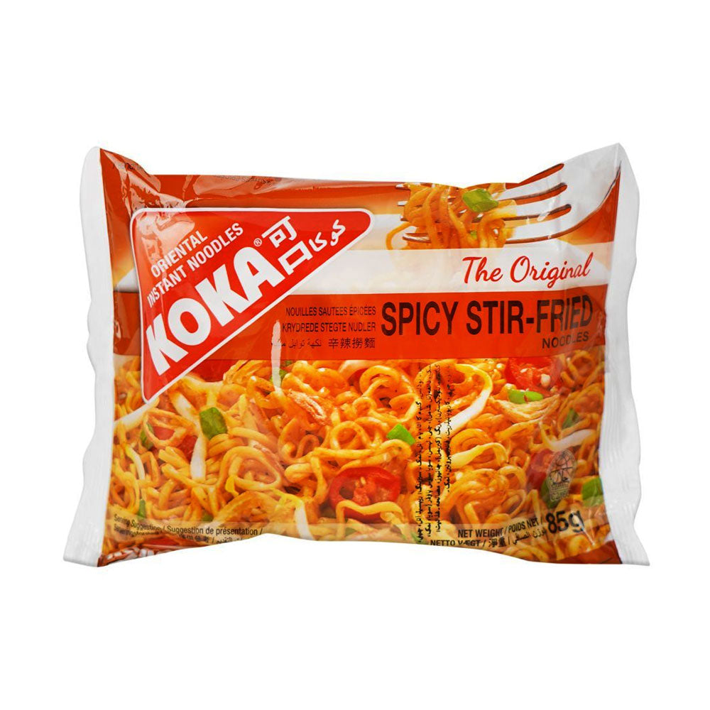 KOKA INSTANT NOODLES SPICY STIR-FRIED 85 GM Default Title - MamasJan GroceryFoods