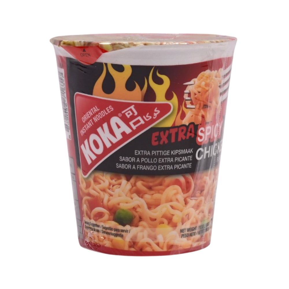 KOKA INSTANT NOODLES CUP EXTRA SPICY CHICKEN FLAVOUR 70 GM Default Title - MamasJan GroceryFoods