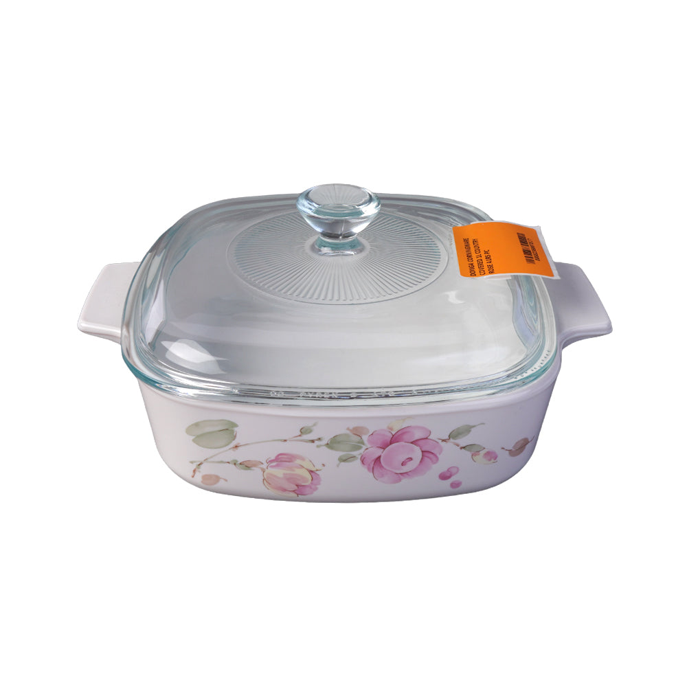 DONGA CORNINGWARE COVERED 1L COUNTRY ROSE A1RS PC Default Title - MamasJan Crockery