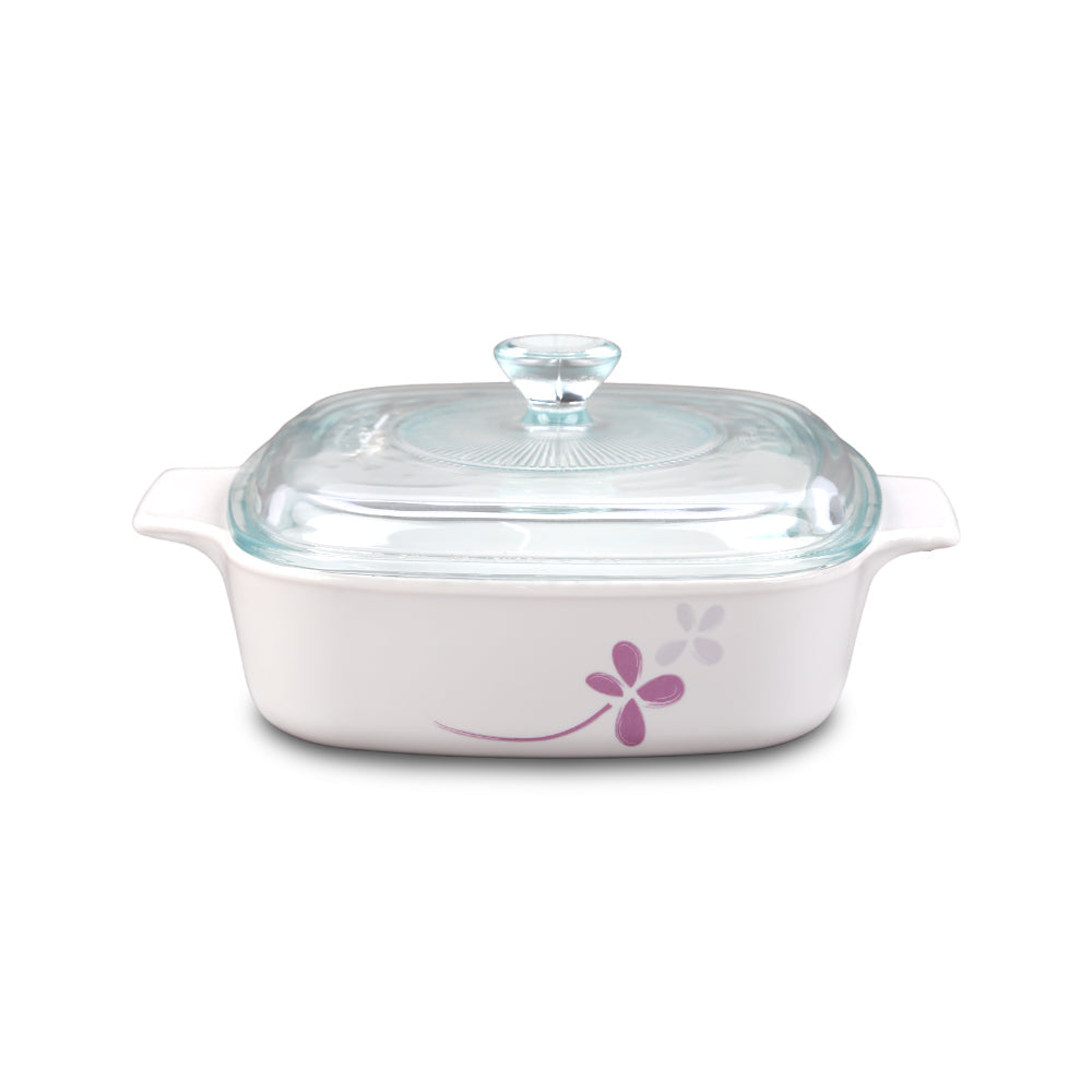 DONGA CORNINGWARE COVERED 1LTR WARM PANSIES A1WP PC Default Title - MamasJan Crockery