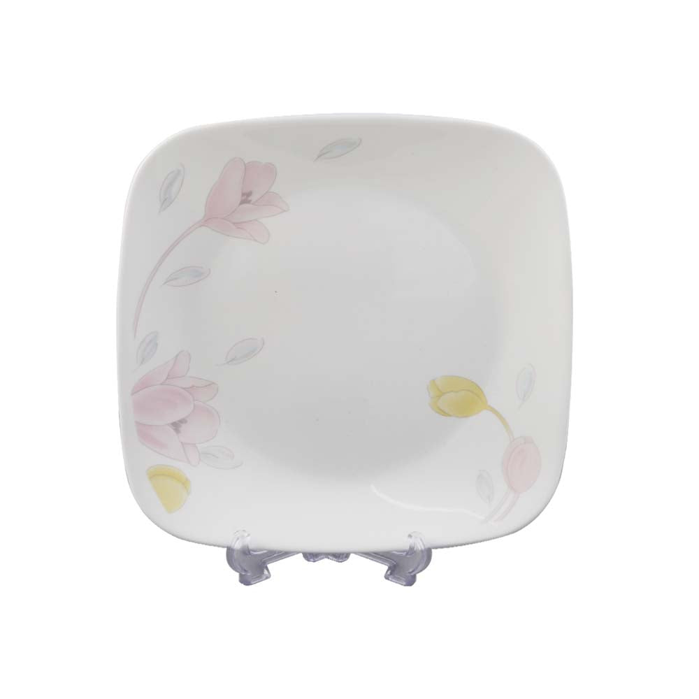 PLATE QUARTER SQUARE CORNINGWARE ELEGENT CITY 2211-EC-LP PC Default Title - MamasJan Crockery