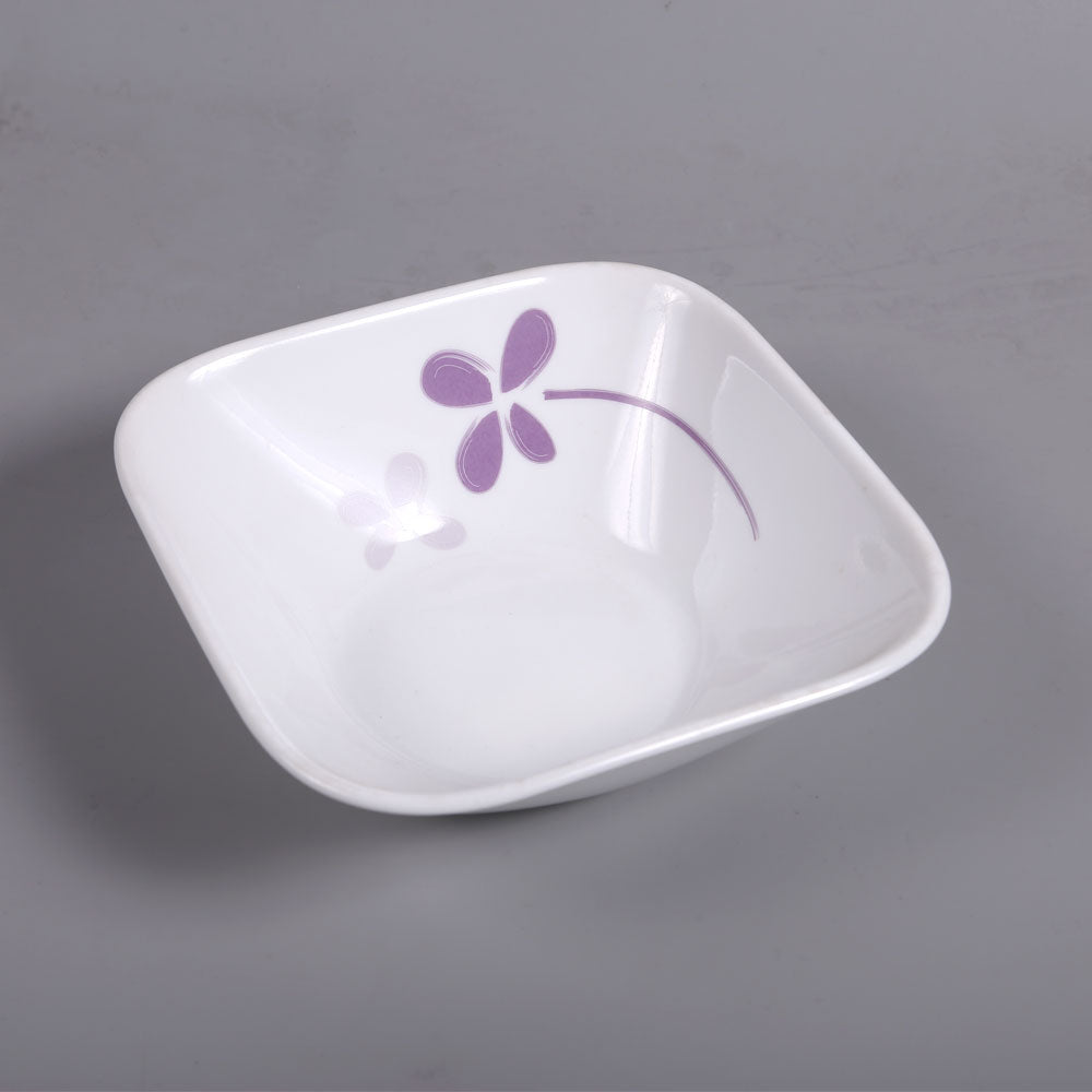 BOWL CEREAL CORNINGWARE SQUARE WARM PANSIES 2323-WP-LP PC Default Title - MamasJan Crockery