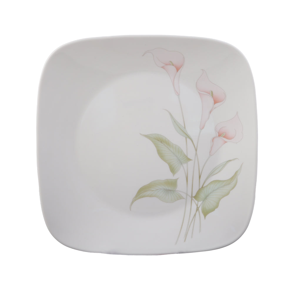 PLATE DINNER SQUARE CORNINGWARE LILY VILLY 2213-LV-LP PC Default Title - MamasJan Crockery