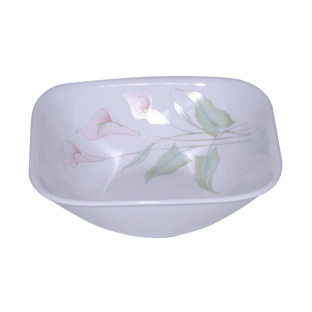 BOWL CEREAL CORNINGWARE SQUARE LILY VILLY 2323-LV-LP PC Default Title - MamasJan Crockery