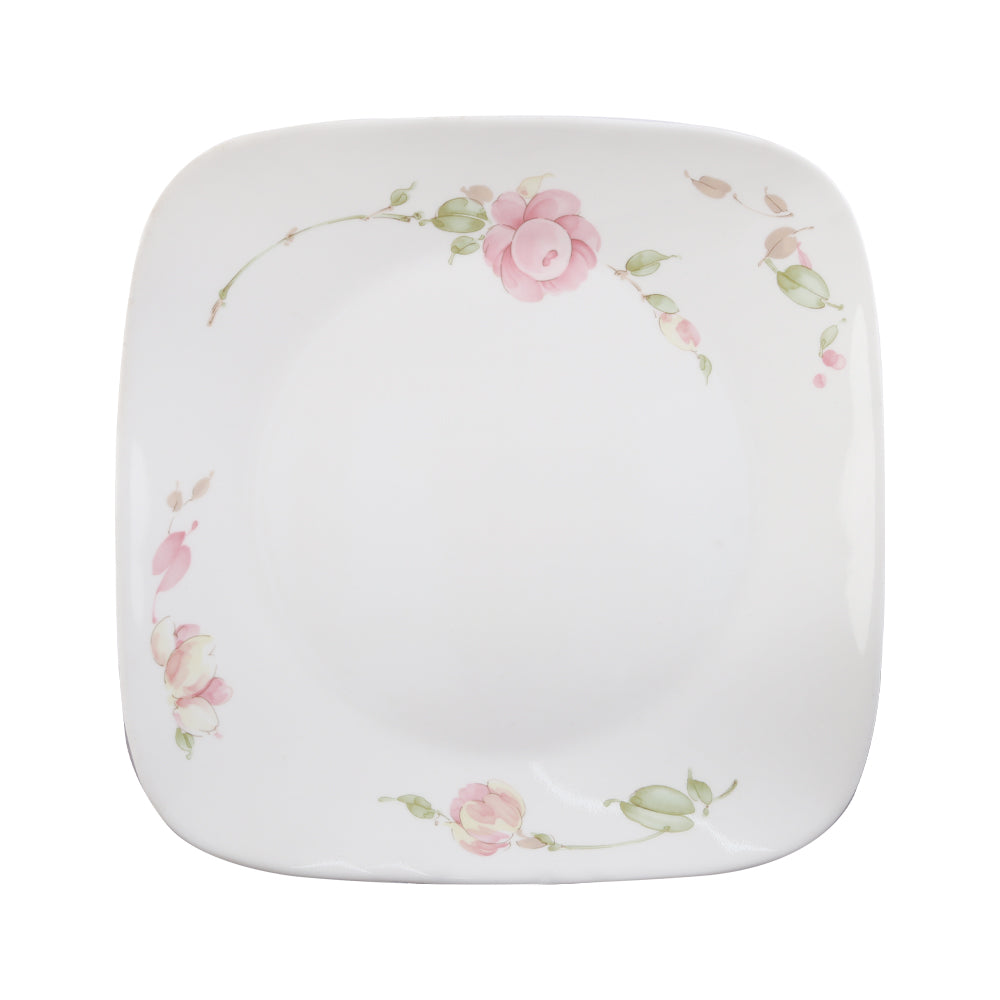 PLATE DINNER SQUARE CORNINGWARE COUNTRY ROSE 2213-RS-LP PC Default Title - MamasJan Crockery