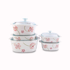 DONGA SET CORNINGWARE 10PC PRETTY PINK A-501PP Default Title - MamasJan Crockery