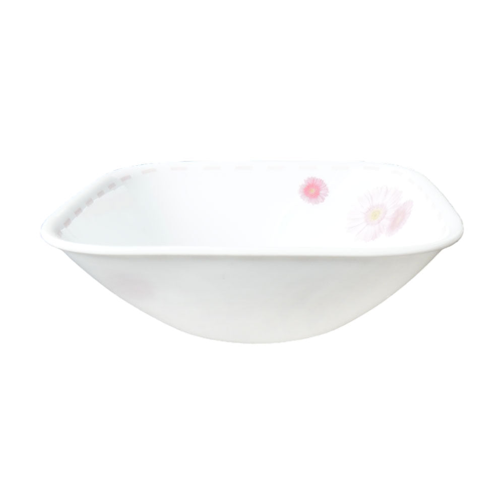 BOWL CEREAL CORNINGWARE SQUARE PINK DAISY 2323-PS-LP PC Default Title - MamasJan Crockery
