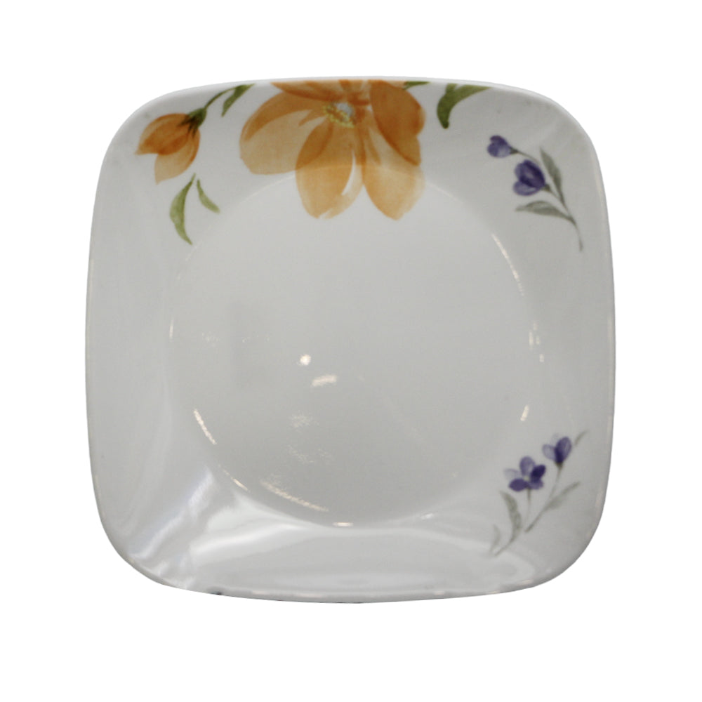 PLATE QUARTER SQUARE CORNINGWARE BEGONIA 2211-BGN-LP Default Title - MamasJan Crockery